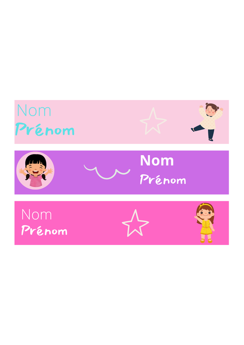 "Pack Premium" Etiquettes Personnalisées Thème Afro Girl