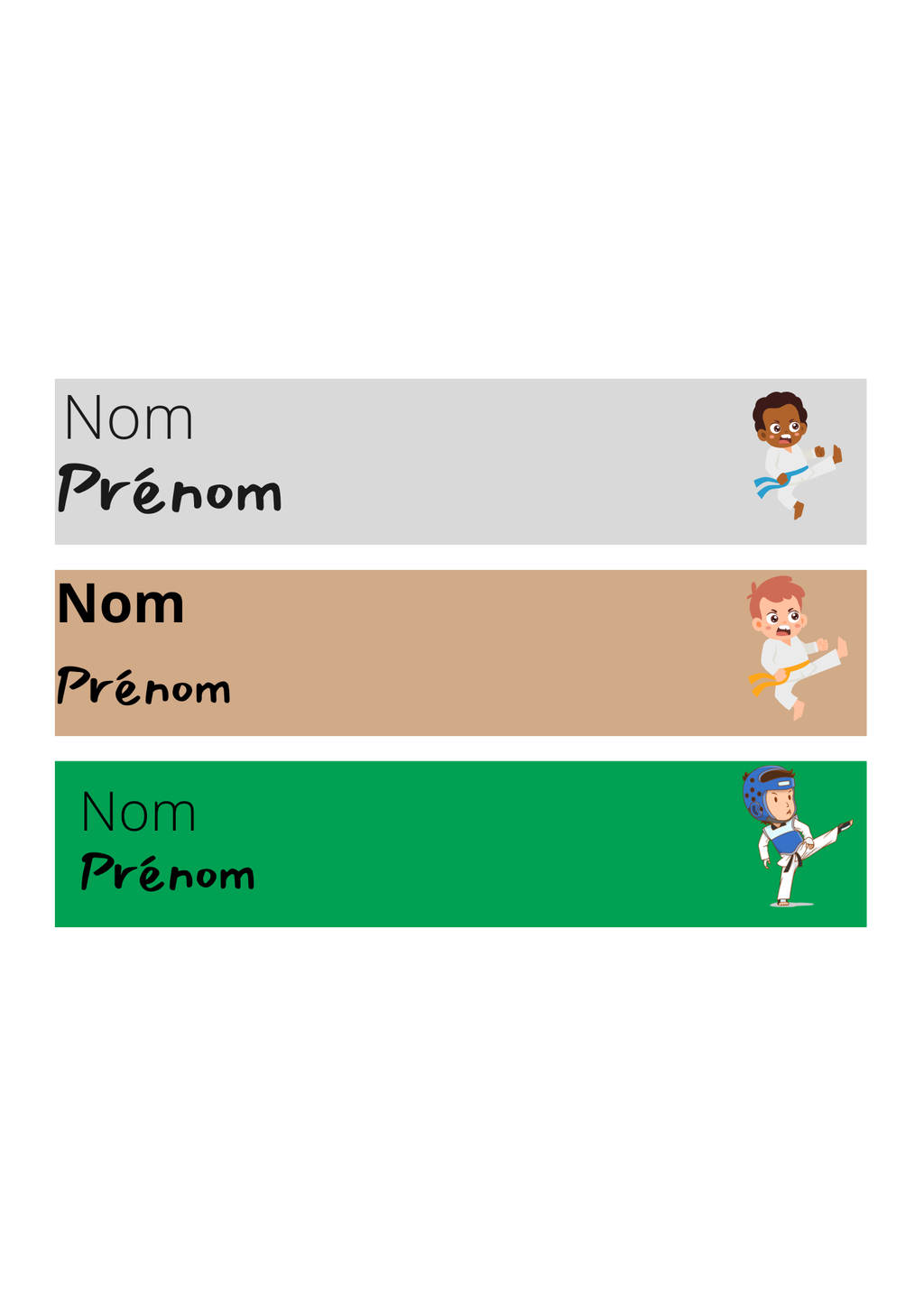 "Pack Premium" Etiquettes Personnalisées Sport